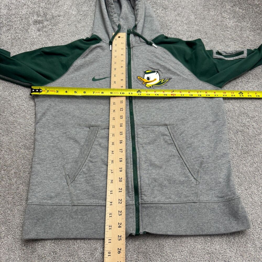 Nike Oregan Duck Full Zip Hoodie Sweatshirt Mens Large Gray Green Colorblock - Picture 11 of 15